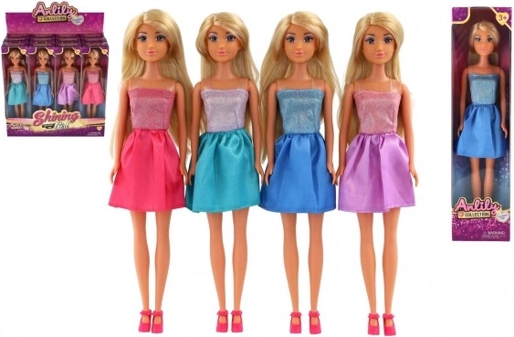 Lalka ANLILY w błyszczącej sukience – 30 cm (mix)