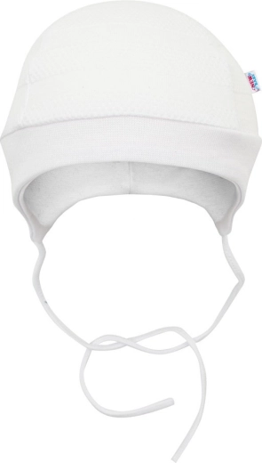 Czapeczka z osłoną uszek i wiązaniem