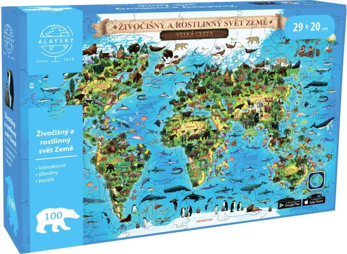 Interaktywne drewniane puzzle Flora & Fauna z rozszerzoną rzeczywistością