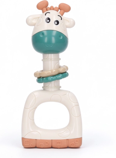 Gwiżdżąca grzechotka żyrafa 16 cm