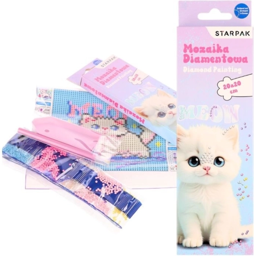 Mozaika diamentowa – kotek – 1 sztuka