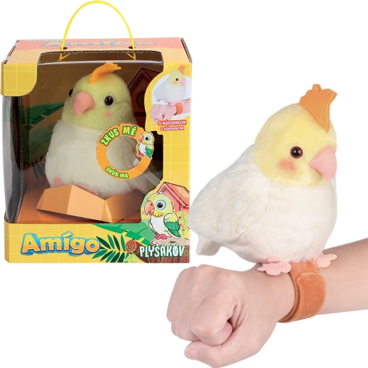 Pluszowy interaktywny papuga Amigo