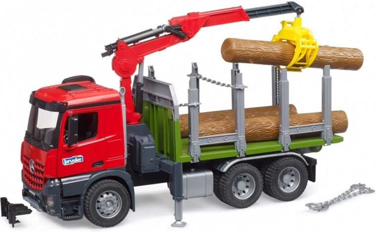 Bruder transporter drewna z żurawiem hydraulicznym