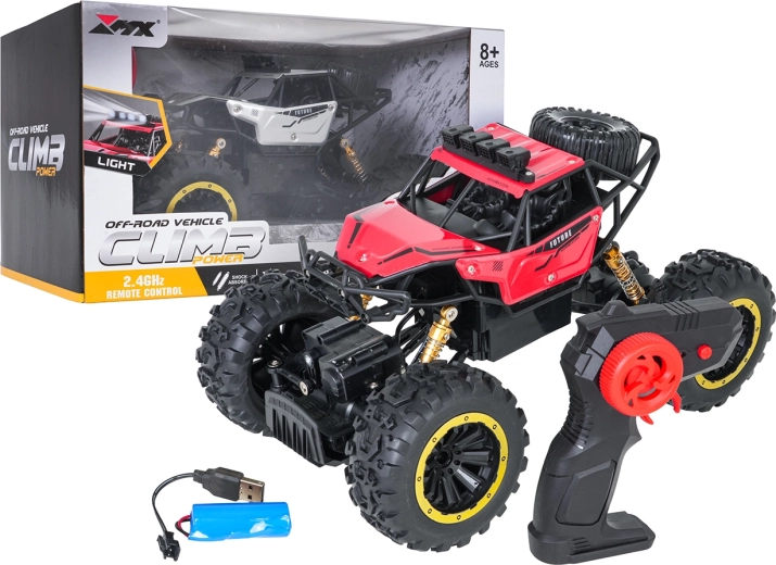 Climb Power RC crawler 4x4 1:18 czerwony