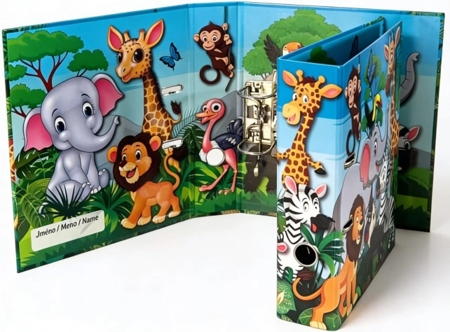 Designerski segregator dźwigniowy A4 7,5 cm ZOO