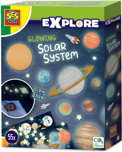 SES Creative świecące dekoracje planet i gwiazd