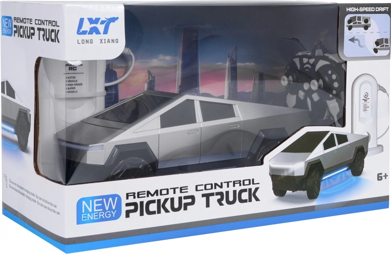 RC auto Track srebrny ze stacją ładowania