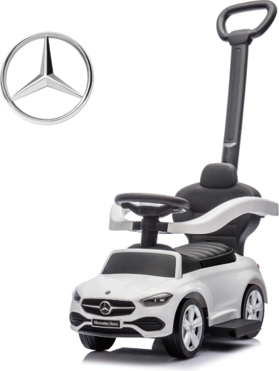 Milly Mally jeździk z prowadnikiem Mercedes C-Class deluxe biały