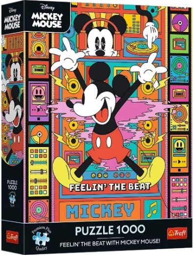 Puzzle Premium Plus 1000 elementów Poczuj rytm z Mickeym