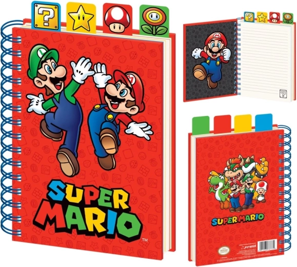 Super Mario spiralny notes A5 z przekładkami