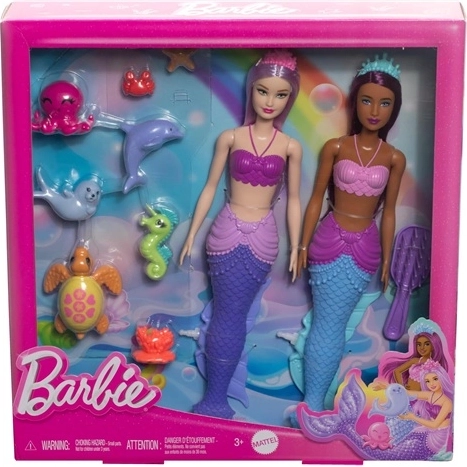 Barbie Dreamtopia zestaw do zabawy z 2 lalkami i zwierzątkami