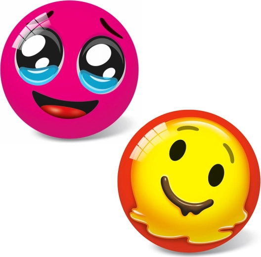 Piłka z buźką emoji 11 cm