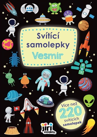 Świecące naklejki Kosmos (200 szt.)