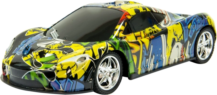 Sportowy samochód RC z graffiti designem - 1 szt.