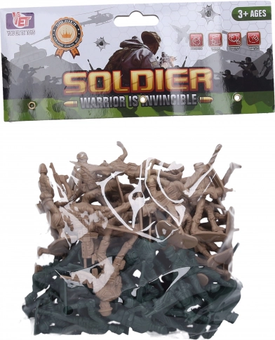 Zestaw figurek żołnierzy 48 szt. 7 cm