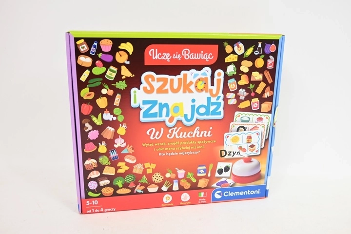 Clementoni Uczę się przez zabawę: Popatrz i znajdź – jedzenie