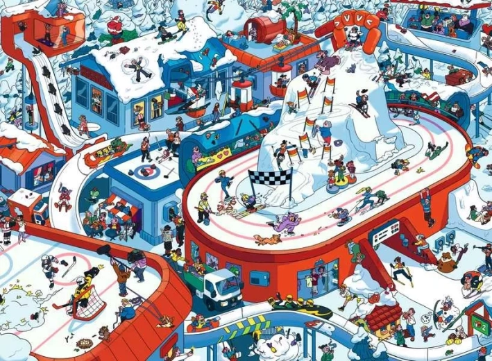 Puzzle Ravensburger Zimowe Królestwo Cudów XXL 200 elementów