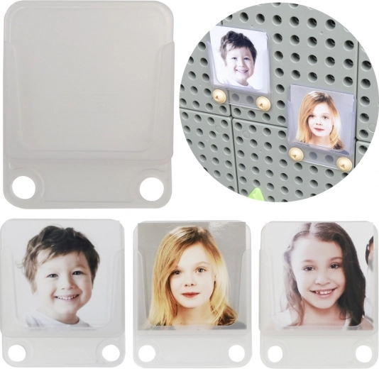 Masterkidz przezroczyste kieszenie na zdjęcia i karty, zestaw 6 szt.