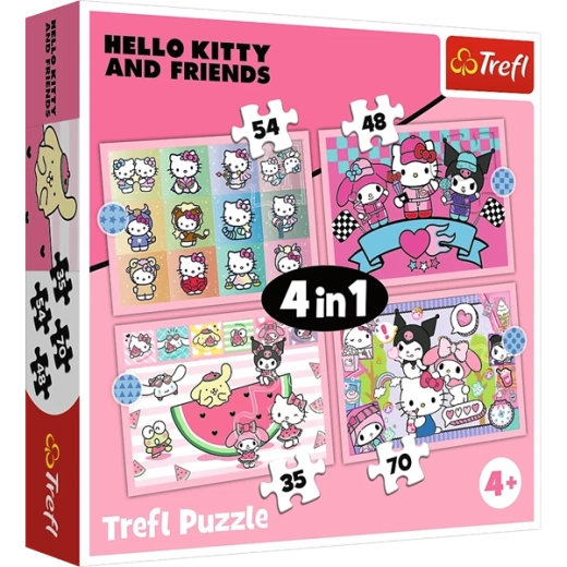 4 puzzle w jednym opakowaniu