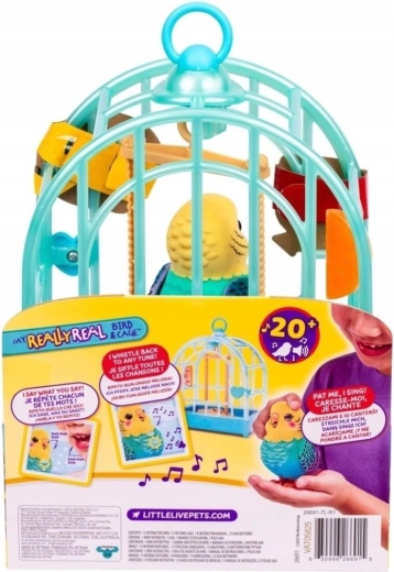Moose Little Live Pets mówiący ptaszek z klatką