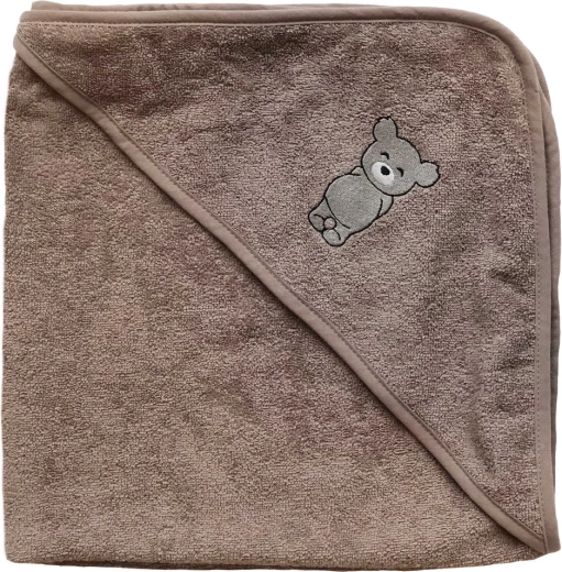 Petú Petú niemowlęcy ręcznik kąpielowy z kapturem Teddy