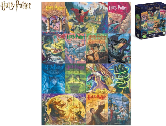 Puzzle Harry Potter – kolaż okładek książek (250 elementów)