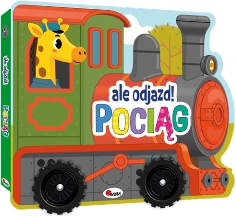Pociąg. Ale odjazd! polska harmonijka dla dzieci z kółeczkami