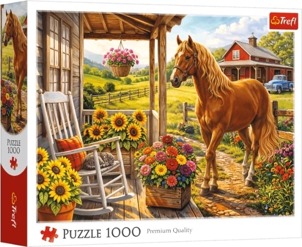 Puzzle „Koń na farmie” 1000 elementów