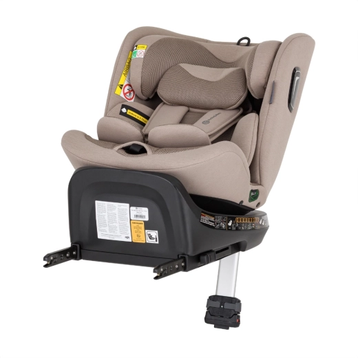 Bezpieczny montaż i-Size z ISOFIX i nogą podporową