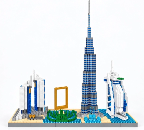 Znane symbole Dubaju w jednym modelu