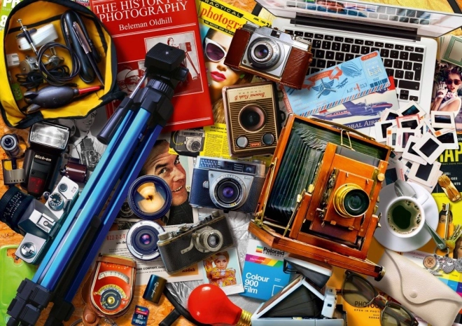 Puzzle Kolekcja Retro Aparatów 1000 Elementów