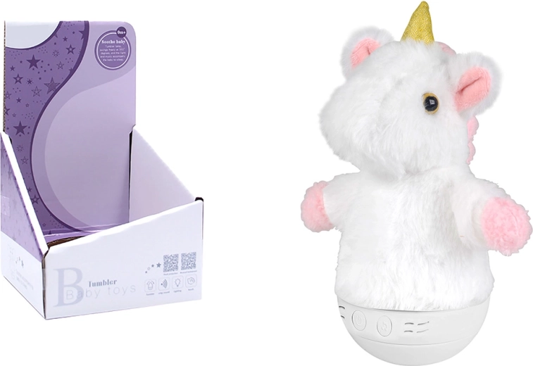 Usypiacz z oświetleniem i muzyką jednorożec