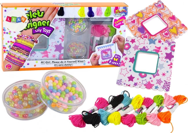 Zestaw DIY do tworzenia biżuterii – bransoletki z muliny