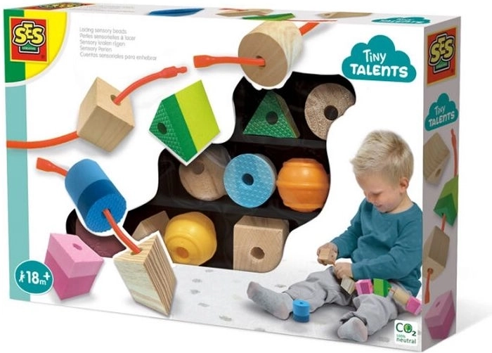 SES Creative Tiny Talents sensoryczne nawlekanie koralików