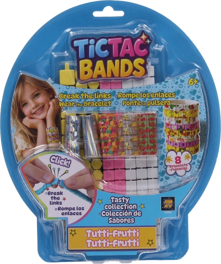 TICTAC BANDS zestaw do tworzenia bransoletek tutti frutti - 8 szt.