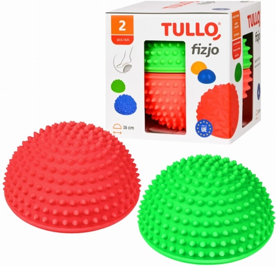 Tullo zestaw dwóch sensorycznych półkul równoważnych z wypustkami