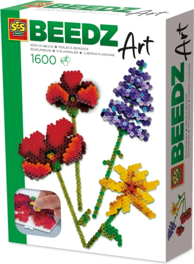 Koraliki do zaprasowywania SES Beedz Art – kwiaty łąkowe, 1600 szt.