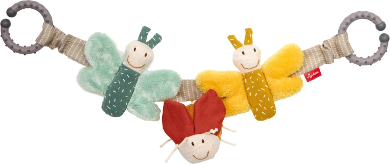 Sigikid zawieszana zabawka sensoryczna motylki z grzechotką 40 cm