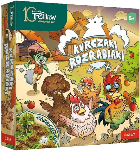 Rozrabiaki kurczaki – gra rodzinna o zbieraniu jabłek