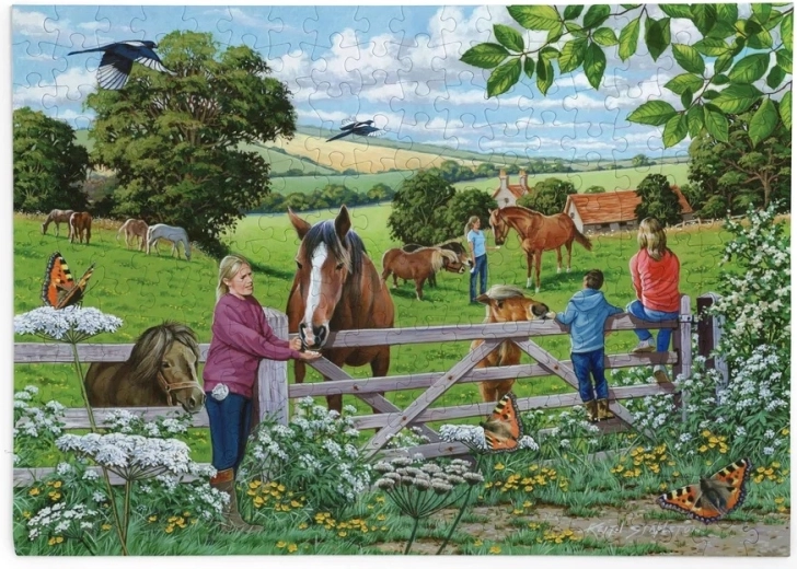 House of Puzzles Smakołyki dla koni – puzzle z 250 dużymi elementami