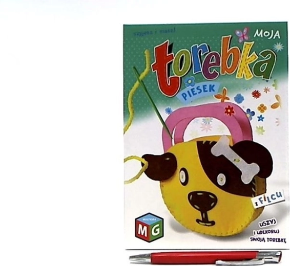 Moja Torebka kreatywny zestaw do wykonania filcowej torebki Piesek