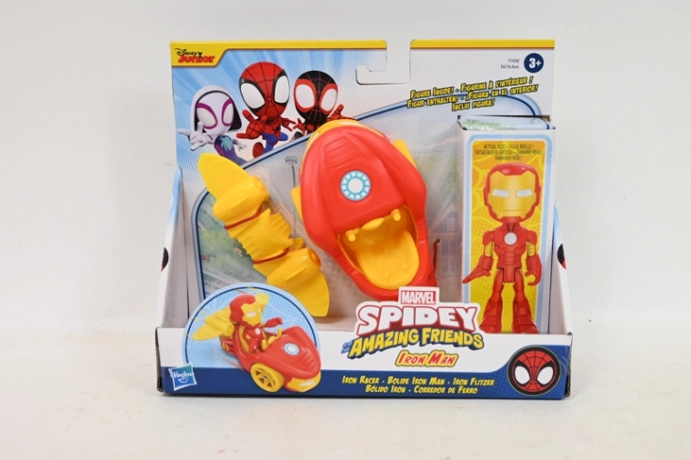 Marvel Spidey figurka Iron Man z pojazdem i dopinanymi skrzydłami odrzutowymi