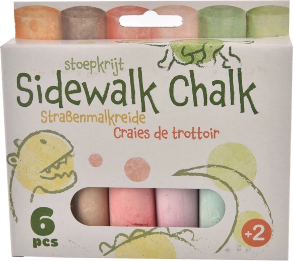 Kolorowe kredy chodnikowe jumbo 6 szt.