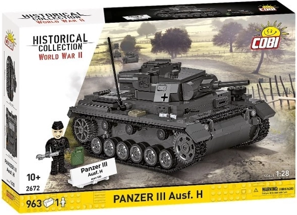 COBI Panzer III Ausf. H – zestaw konstrukcyjny 963 elementy (1:28)