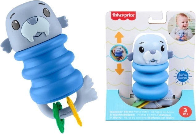 Fisher-Price sensoryczna grzechotka i gryzak mors