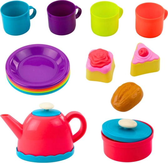 Kolorowa zastawa i słodkości dla radosnej wyobraźni