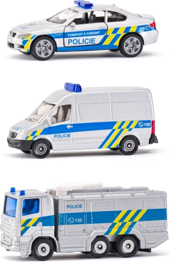 Siku czeski zestaw policyjny 3 samochody