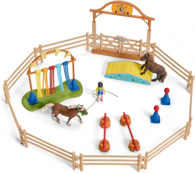 SCHLEICH Farm World® 42481 Trening agility dla kucyków