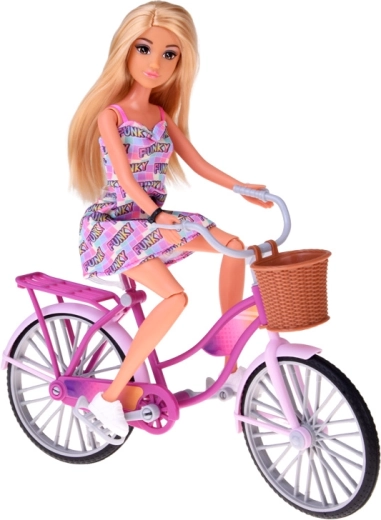 Stylowy rower z koszykiem i bagażnikiem