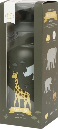 A Little Lovely Company stalowa butelka na napoje 500 ml – Sawanna